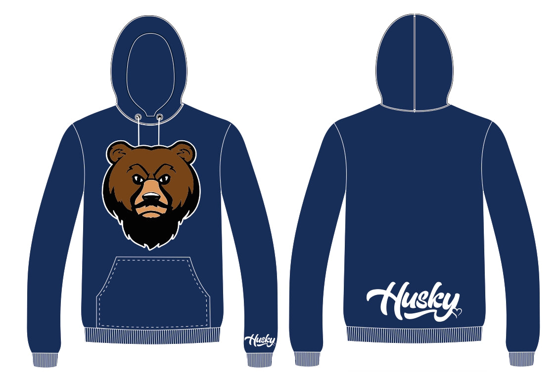 The Husky “Brown Label” OG UNISEX Hoodie (Navy Blue)
