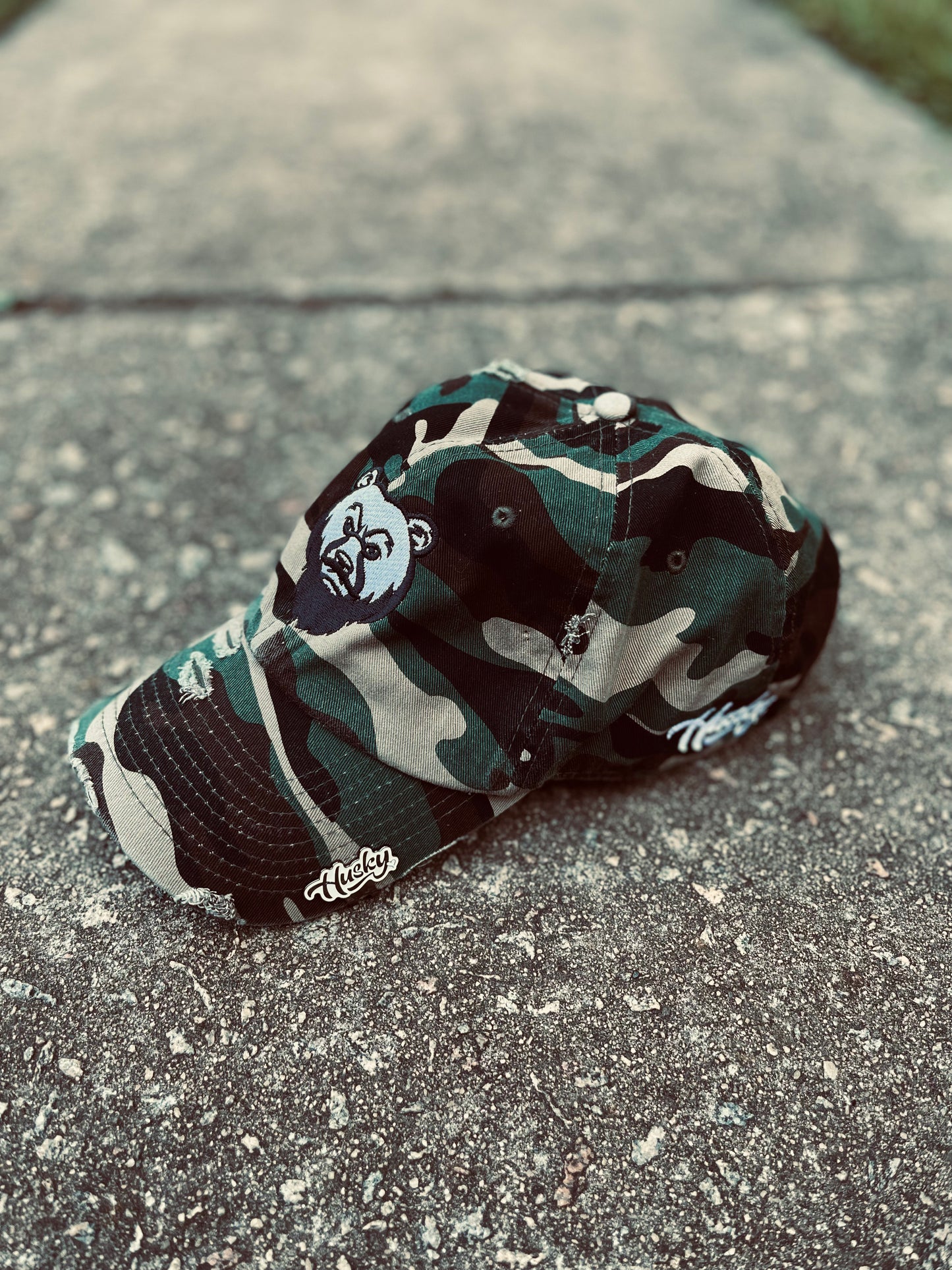 Distressed Big Bear Dad Hat