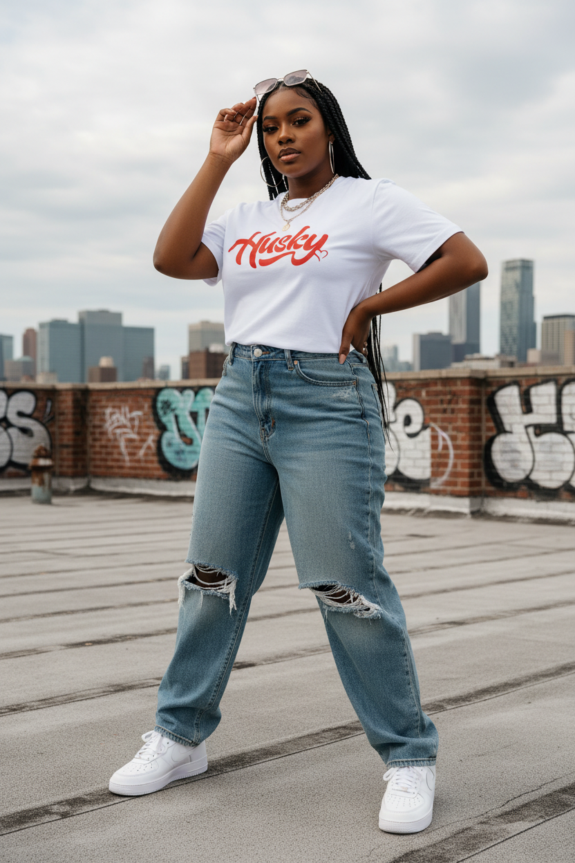 Plus-size Black female
