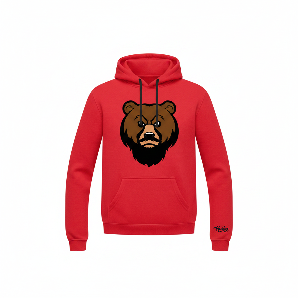 The Husky “Brown Label” OG UNISEX Hoodie (Red)