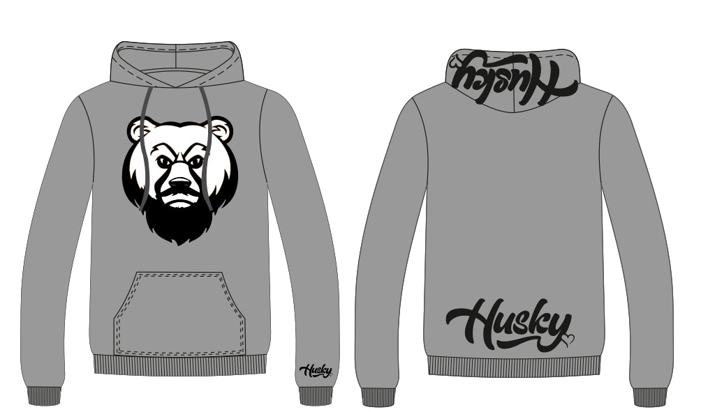 The Husky "OG Bear" Hoodie (Gray)