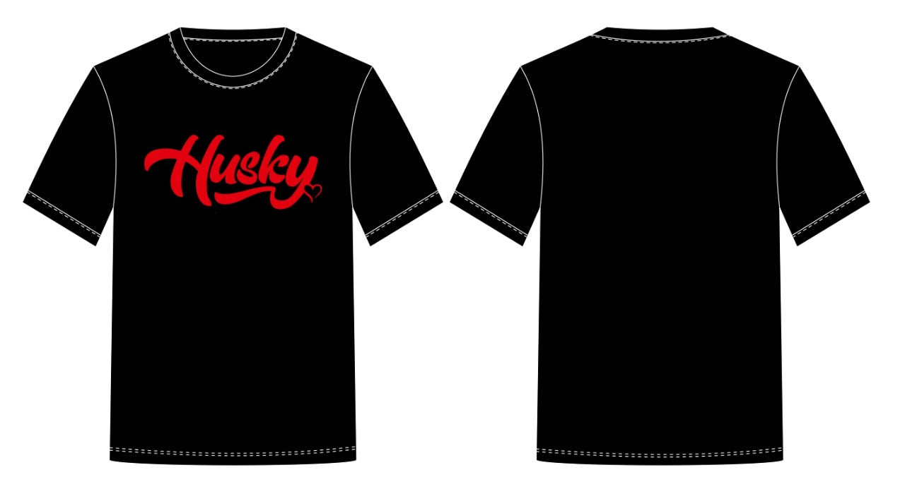 The Husky "OG Big Husky" Tee (Black/Red)
