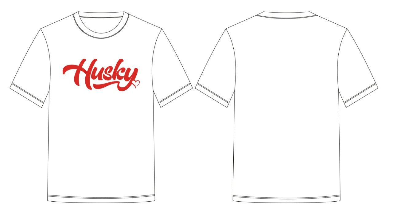 The Husky "OG Big Husky" Tee (White/Red)