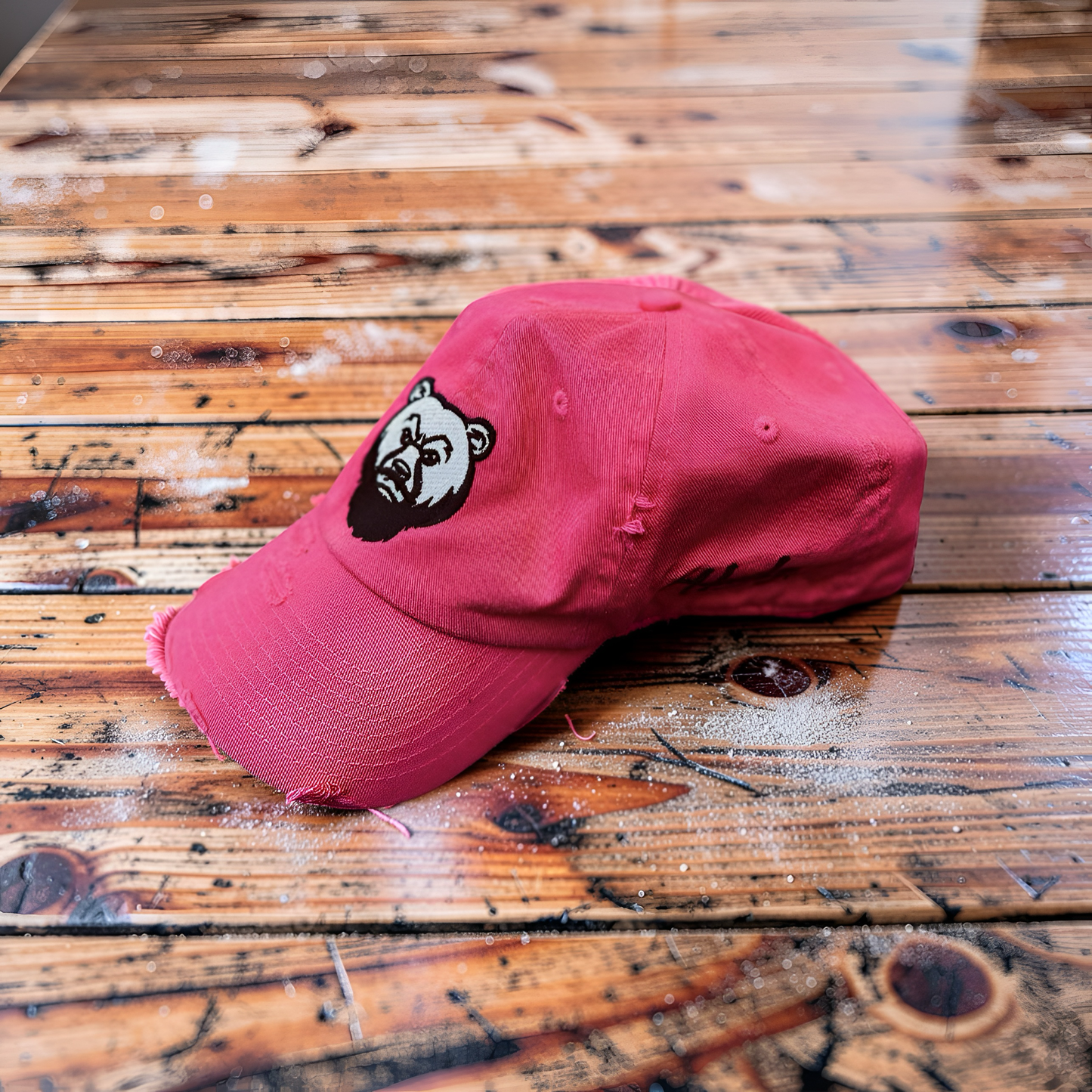 Distressed Big Bear Dad Hat