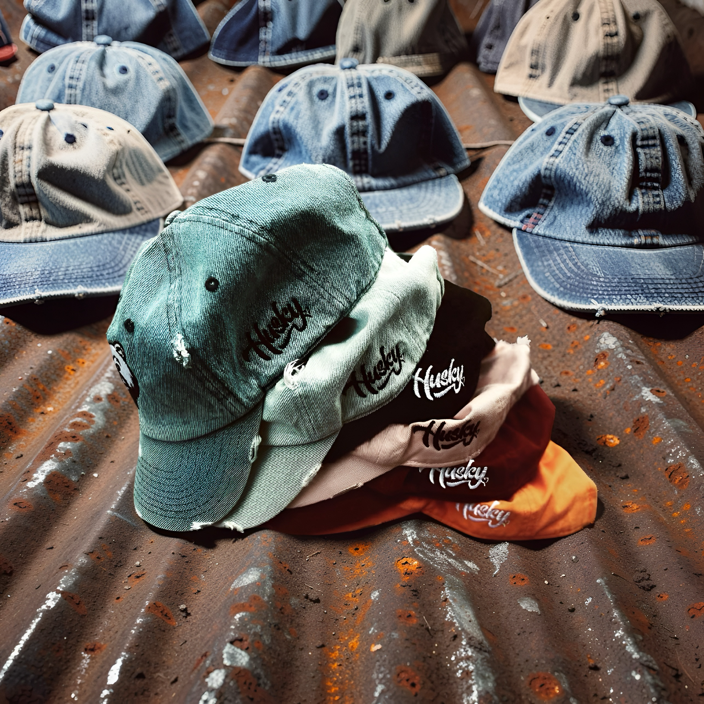 Distressed Big Bear Dad Hat