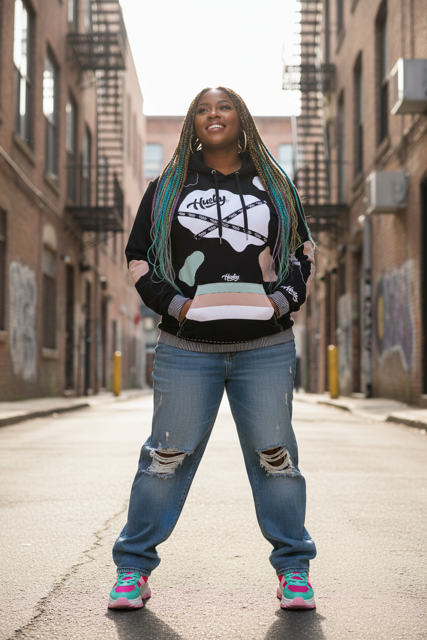 The Husky "Brown Bear Patched UNISEX Hoodie"