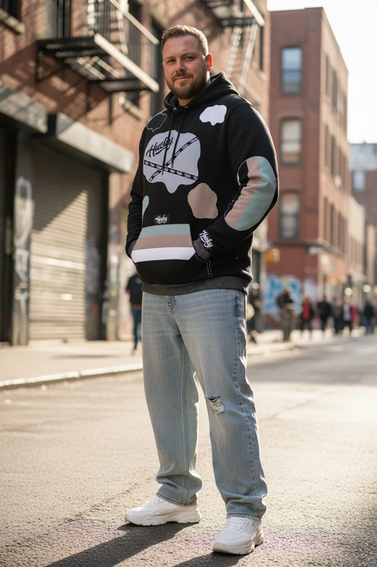 The Husky "Brown Bear Patched UNISEX Hoodie"