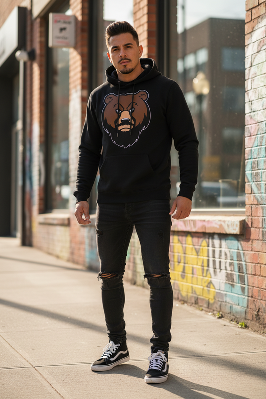 The Husky "Brown Label" OG UNISEX Hoodie (Black)