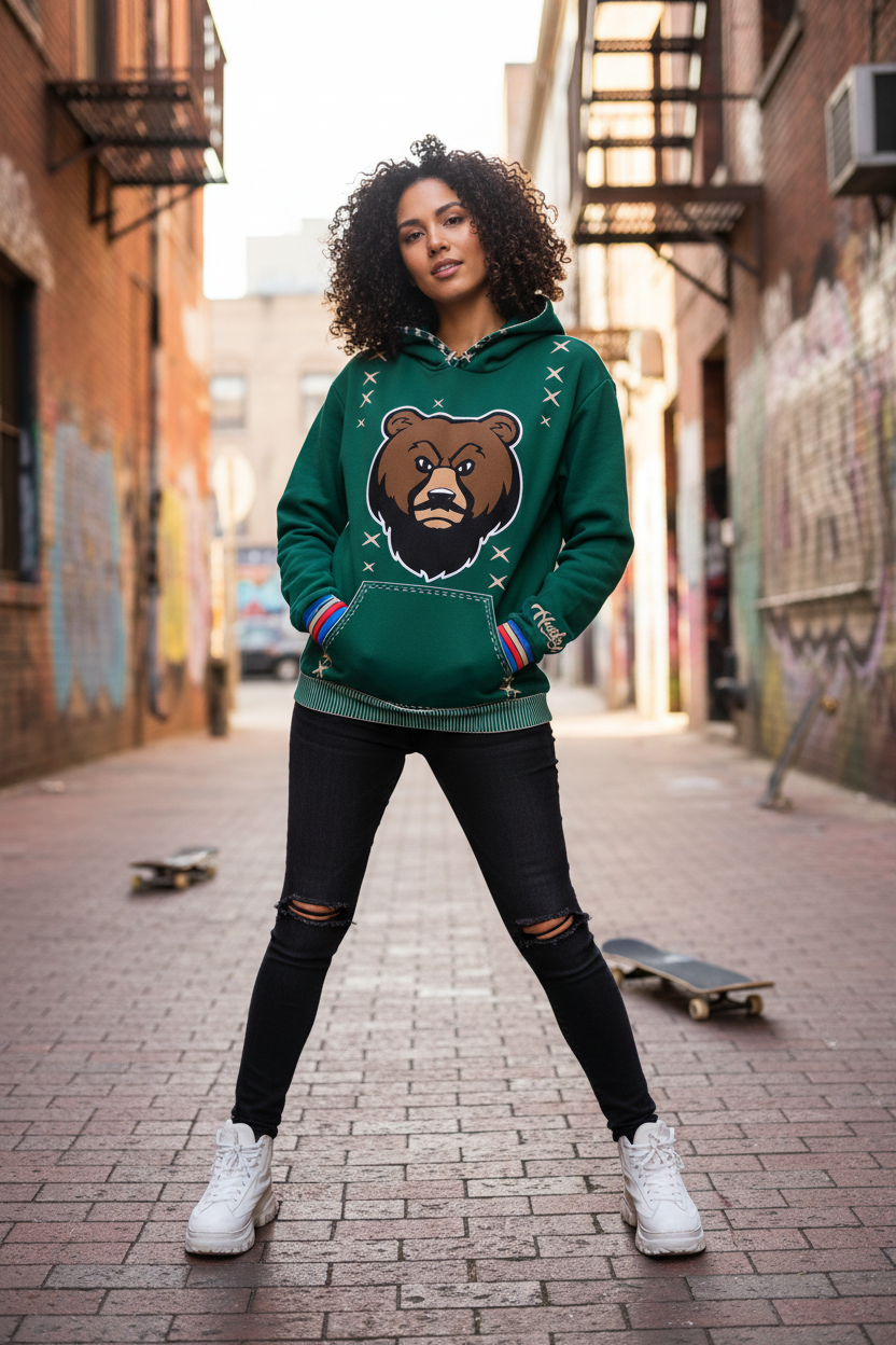 The Husky “Green Leopard” Hoodie
