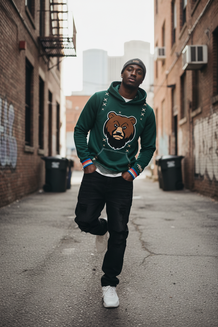 The Husky “Green Leopard” Hoodie