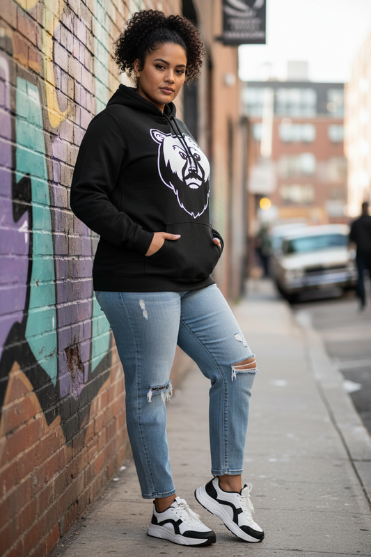 The Husky "OG Bear" Hoodie (Black