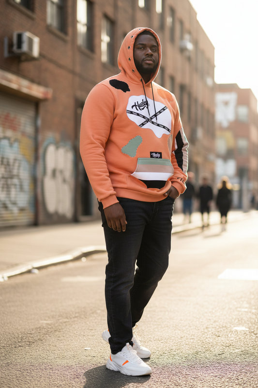 The Husky "Brown Bear UNISEX Patched Hoodie"