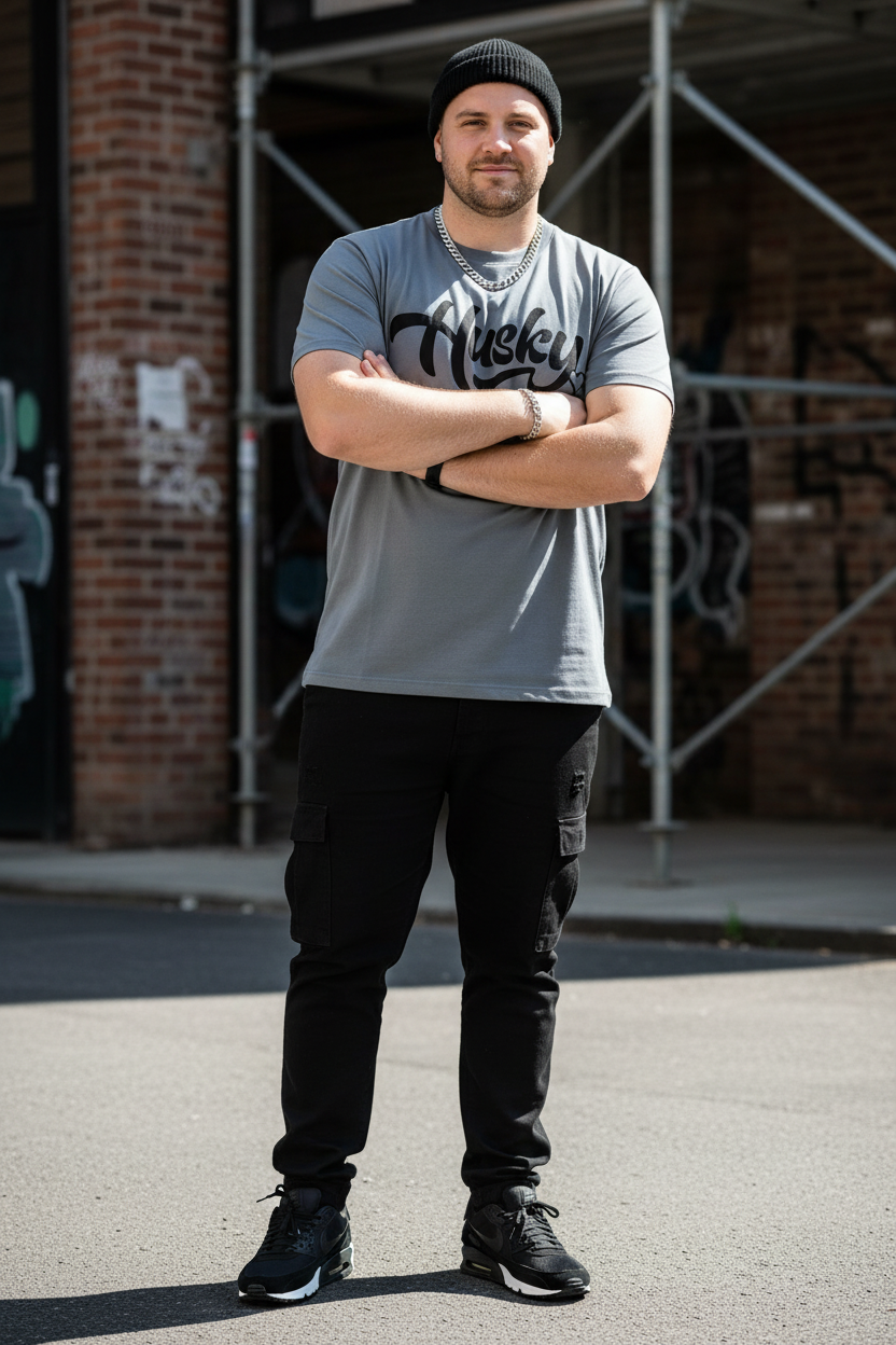Heavyset white male