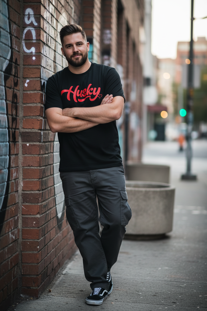 Heavyset white male