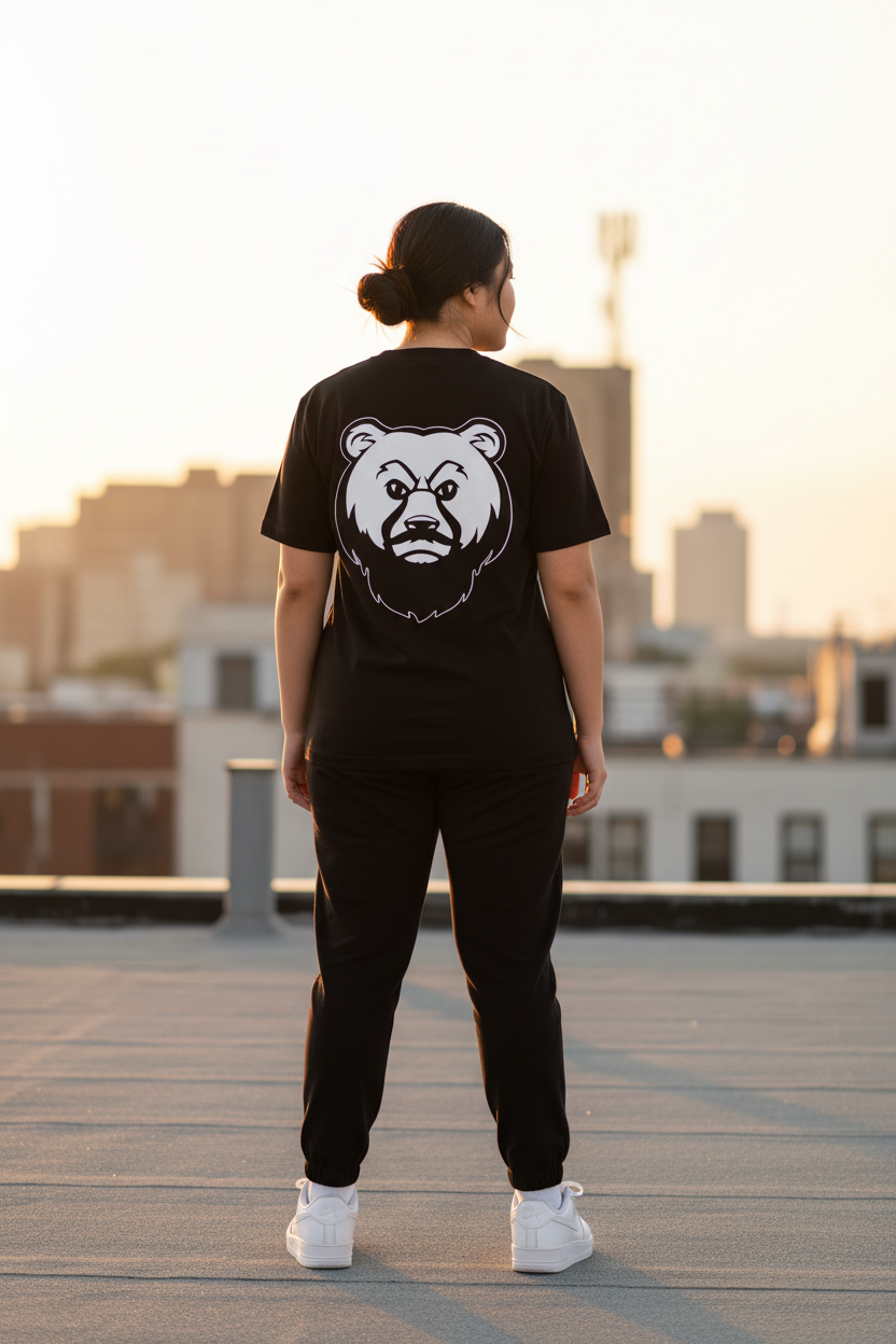OG Double Logo Back - Plus-size Asian woman