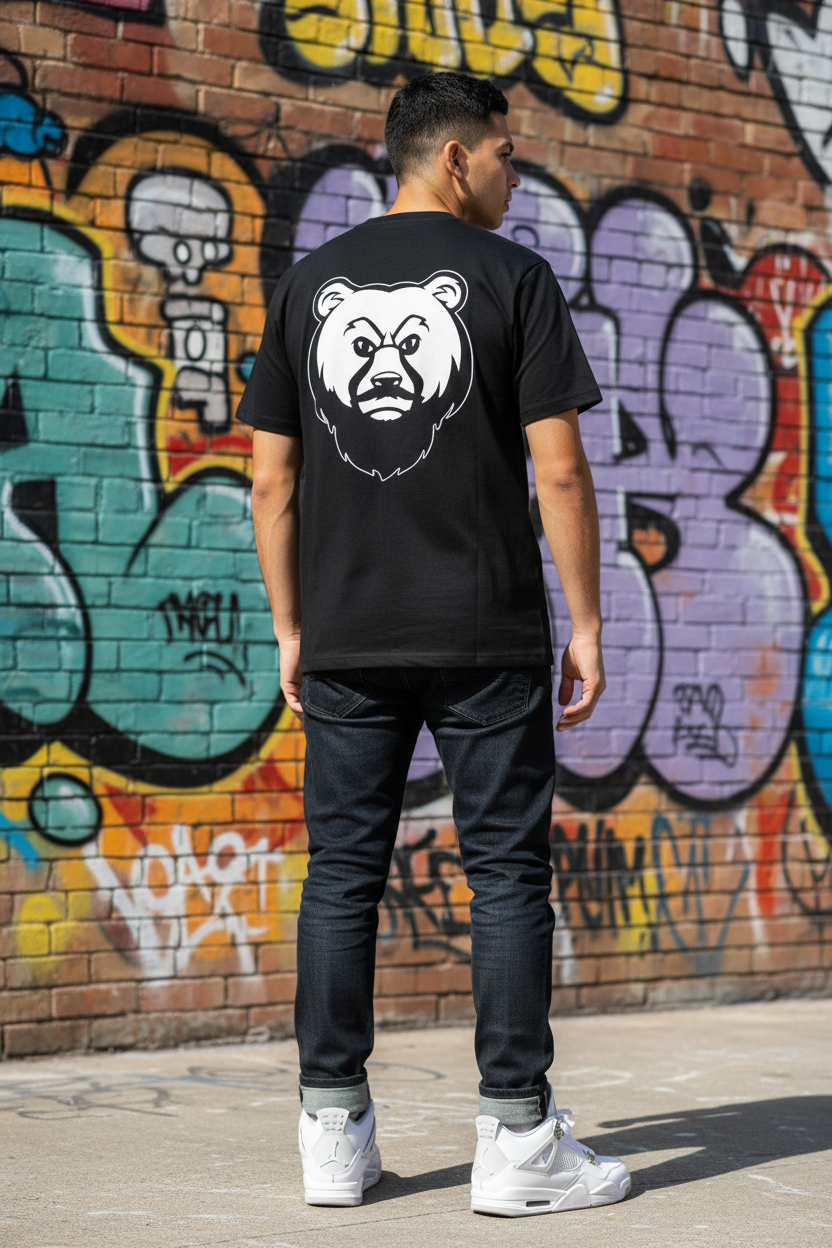 OG Double Logo Back - Slim Latino man