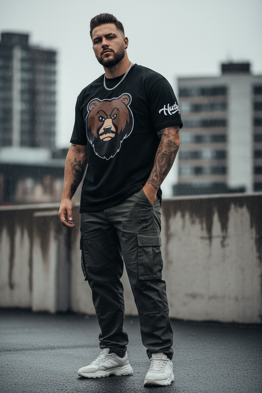 Plus Size Male - Black Tee