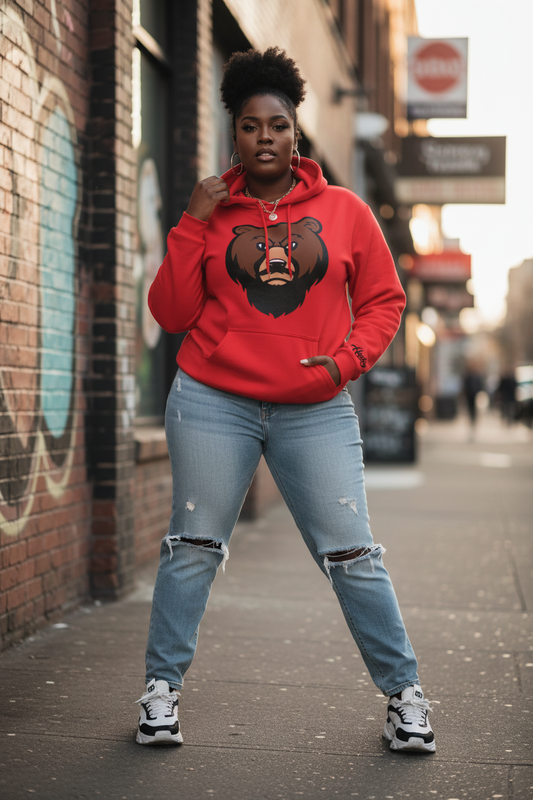 The Husky “Brown Label” OG UNISEX Hoodie (Red)
