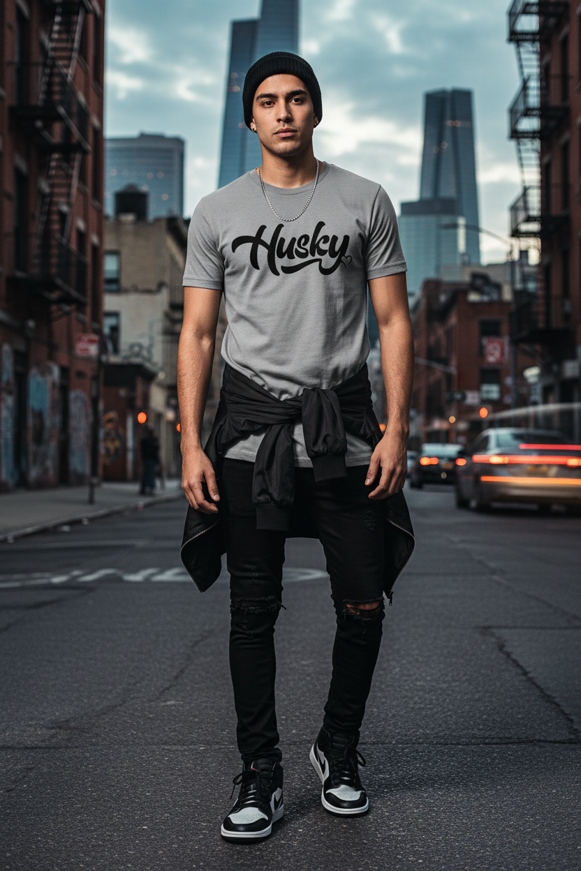 Slim Hispanic male