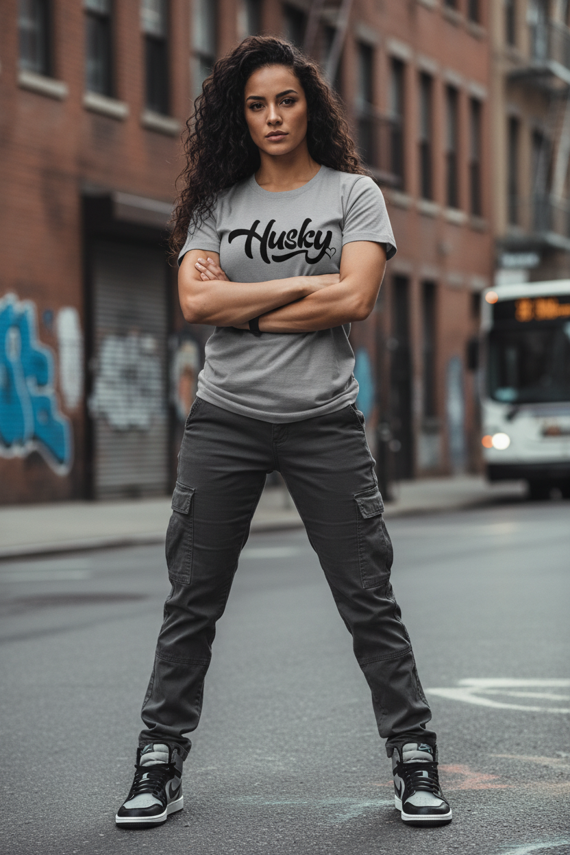 Tall athletic Latina female