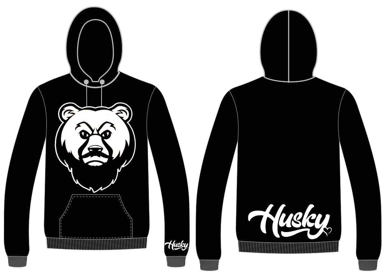 The Husky "OG Bear" Hoodie (Black) 2022